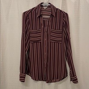 Express Portofino Striped Blouse